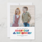 Moge dit kerst nog een vrolijker en lichter zijn feestdagenkaart (Voorkant)