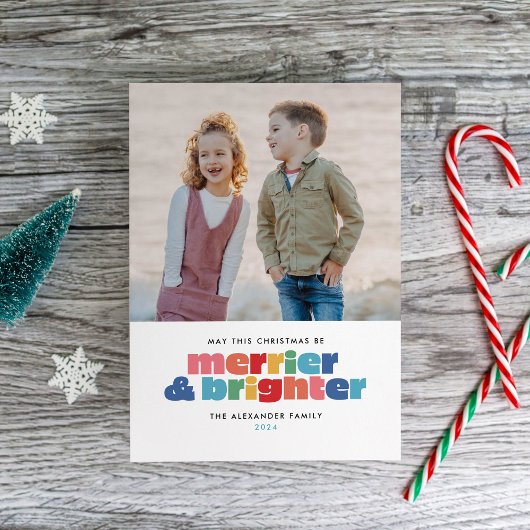 Moge dit kerst nog een vrolijker en lichter zijn feestdagenkaart