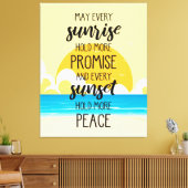 Moge elke zonsopgang meer beloften inhouden voor d canvas afdruk (Insitu (Woonkamer))
