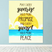 Moge elke zonsopgang meer beloften inhouden voor d canvas afdruk (Insitu (Houten vloer))