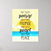 Moge elke zonsopgang meer beloften inhouden voor d canvas afdruk (Voorkant)