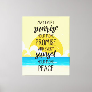 Moge elke zonsopgang meer beloften inhouden voor d canvas afdruk