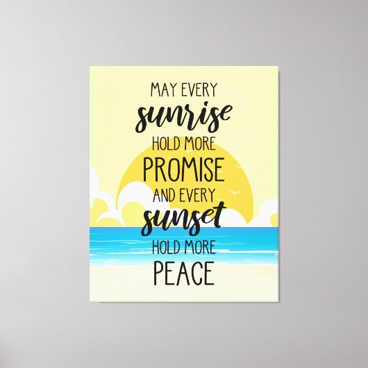 Moge elke zonsopgang meer beloften inhouden voor d canvas afdruk (Voorkant)