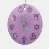 Moge er vrede heersen op aarde Mandala Keramisch Ornament (Links)