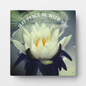 Moge er vrede zijn met u Lotus Inspirerend Fotoplaat (Voorkant)