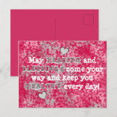 Moge GENEZING en ZEGENINGEN je weg Schattige komen Briefkaart (Voorkant / Achterkant)