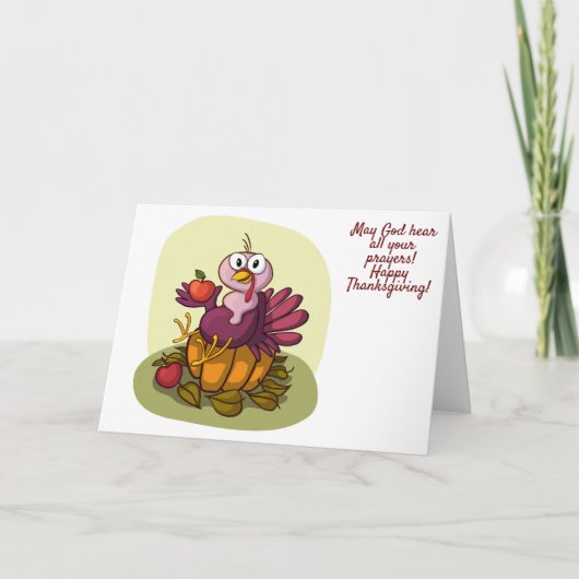 Moge God al uw gebeden horen Bedankkaart (Voorkant)