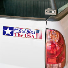 Moge God Bless de Amerikaanse Bumpersticker