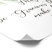 Moge God grijze, groene en gouden bladeren zijn Poster (Hoek)