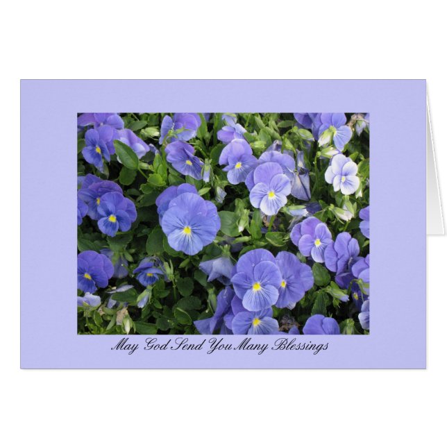 Moge God je veel zegeningen sturen (Voorkant Horizontaal)