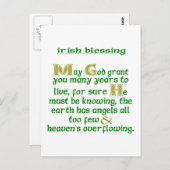 Moge God je vele jaren geven Briefkaart (Voorkant / Achterkant)