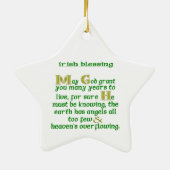 Moge God je vele jaren geven Keramisch Ornament (Achterkant)