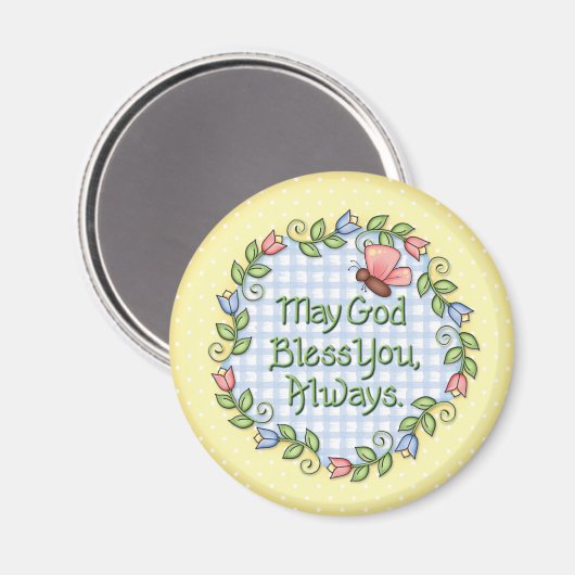 "Moge God je zegenen..." Magneet (Voorkant / Achterkant)