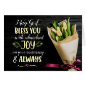 Moge God je zegenen met Joy op je Jubileum (Voorkant Horizontaal)