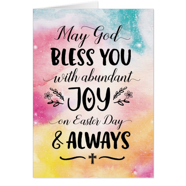 Moge God je zegenen met Joy op Pasen (Voorkant)