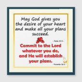 Moge God U het verlangen van Uw Hart Kaart geven (Voorkant)