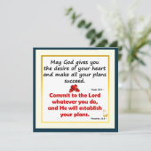 Moge God U het verlangen van Uw Hart Kaart geven (Staand voorkant)