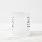 Moge God u hoop, vreugde en vredelievende Romeinen Matglas Koffiemok (Center)