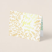 Moge God u troosten met uw medeleven Folie Kaarten (Voorkant)