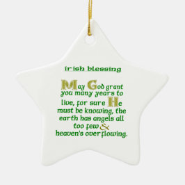 Moge God U Veelvuldige Jaren Schenken Keramisch Ornament
