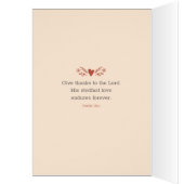 Moge God u zegenen met vreugde over Thanksgiving (Binnen (Links))