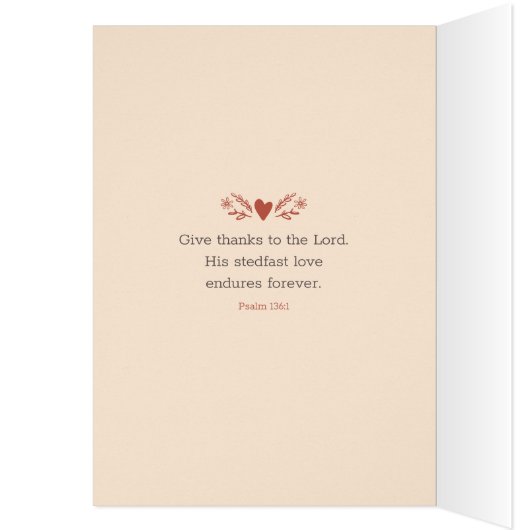 Moge God u zegenen met vreugde over Thanksgiving (Binnen (Links))