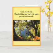 Moge God uw hart zegenen...Verjaardag Kaart (Gele Bloem)