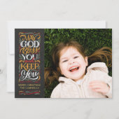 Moge God zegene jullie Religieuze kerstKaart (Voorkant)