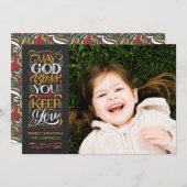 Moge God zegene jullie Religieuze kerstKaart (Voorkant / Achterkant)