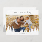 Moge het allemaal vrolijk zijn, familiefoto, minim briefkaart (Voorkant / Achterkant)