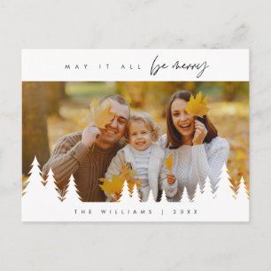 Moge het allemaal vrolijk zijn, familiefoto, minim briefkaart