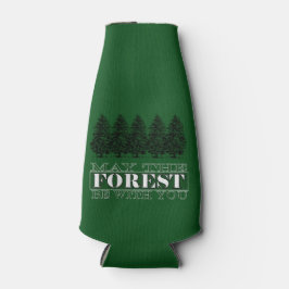 Moge het bos bij je fleskoeler zijn flesjeskoeler