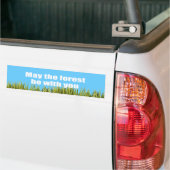 Moge het bos bij je zijn - bumpersticker (Op Truck)