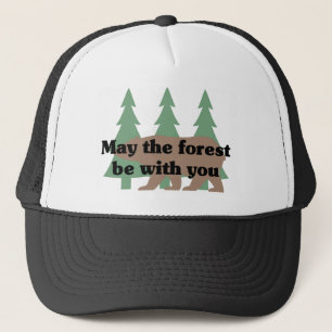 Moge het bos bij jou zijn trucker pet