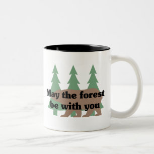Moge het bos bij jou zijn tweekleurige koffiemok