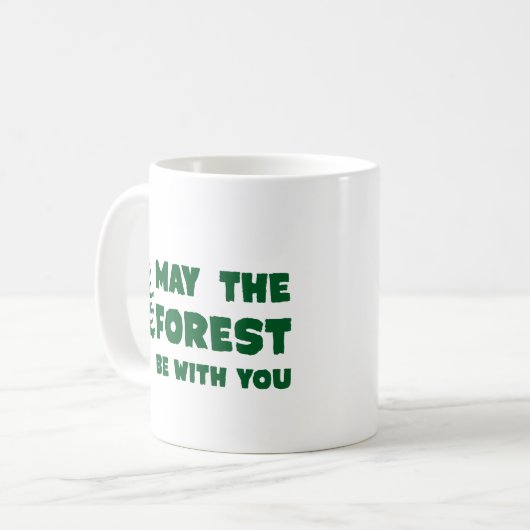 Moge het bos bij u zijn koffiemok (Voorkant links)