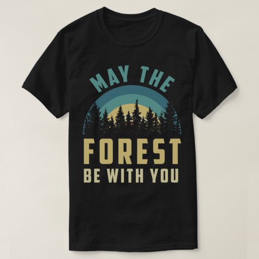 Moge het bos bij u zijn t-shirt (Design voorkant)