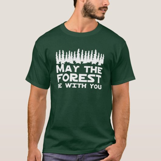 Moge het bos bij u zijn t-shirt (Voorkant)