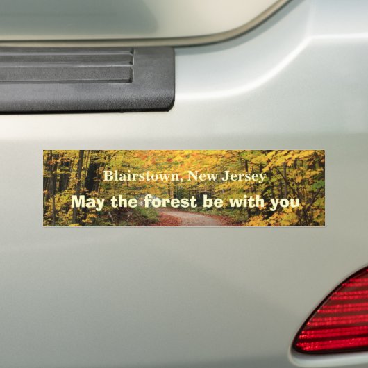 Moge het bos met je bumpersticker zijn (Op auto)
