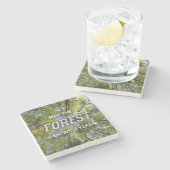 Moge het bos met je marmer onderzetter zijn (Zijkant)