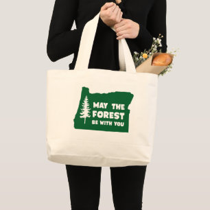 Moge het bos met je oregon zijn grote tote bag