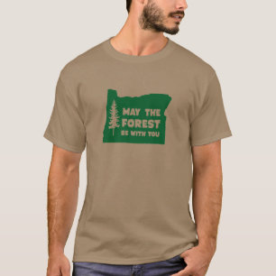 Moge het bos met je oregon zijn t-shirt