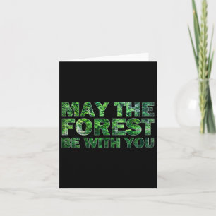 Moge het bos met u zijn Natuur wandelen Kaart