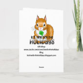 Moge het geluk van de Ieren met U zijn! St Pattys Kaart (Achterkant)