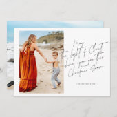 Moge het Licht van Christus op U schijnen Feestdagenkaart (Voorkant / Achterkant)