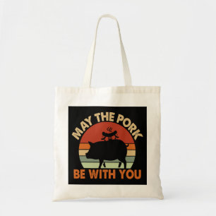 Moge het varken zijn met je ham spek grappige BBQ Tote Bag