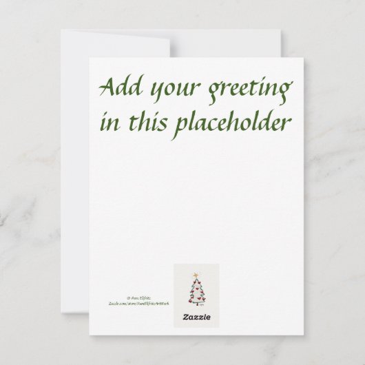 Moge het Wonder van Seizoen Uw tekst zijn Feestdagenkaart (Achterkant)