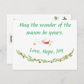 Moge het Wonder van Seizoen Uw tekst zijn Feestdagenkaart (Voorkant / Achterkant)