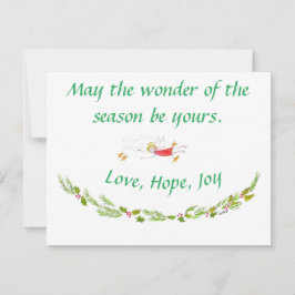Moge het Wonder van Seizoen Uw tekst zijn Feestdagenkaart