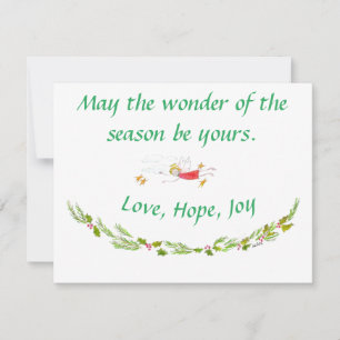 Moge het Wonder van Seizoen Uw tekst zijn Feestdagenkaart